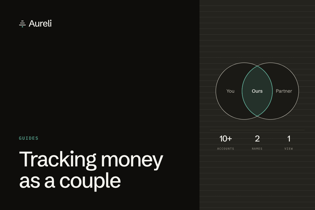Tracking money as a couple