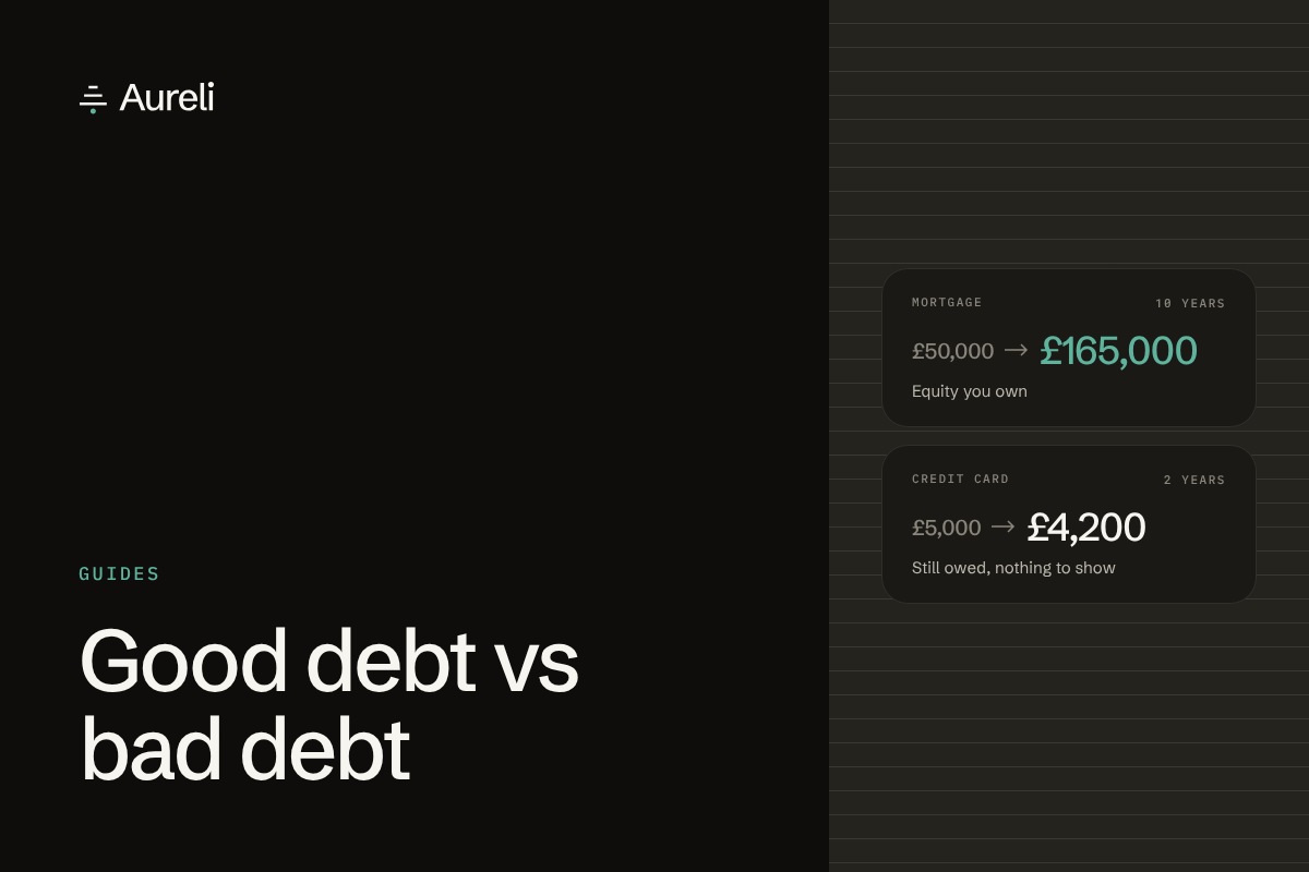 Good debt vs bad debt