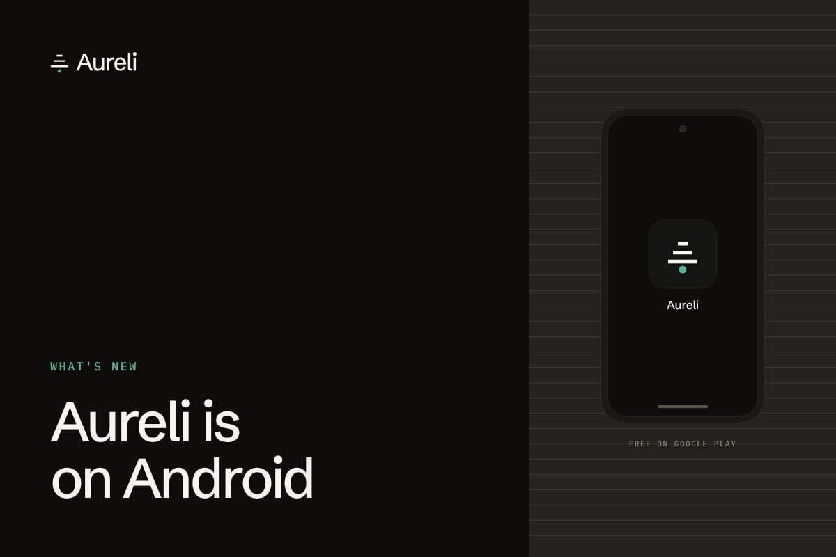 Aureli is on Android